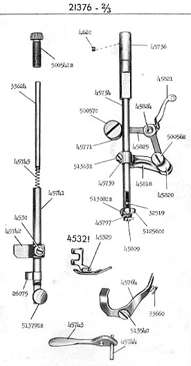 Singer 201 exploded pic 4