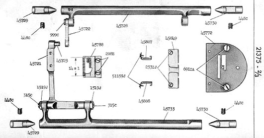 Singer 201 exploded pic 5