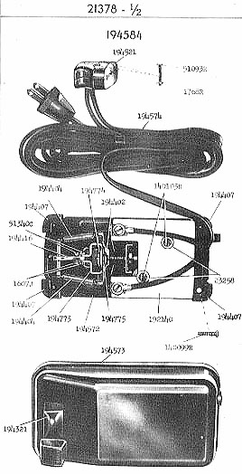 Singer 201 exploded pic 7